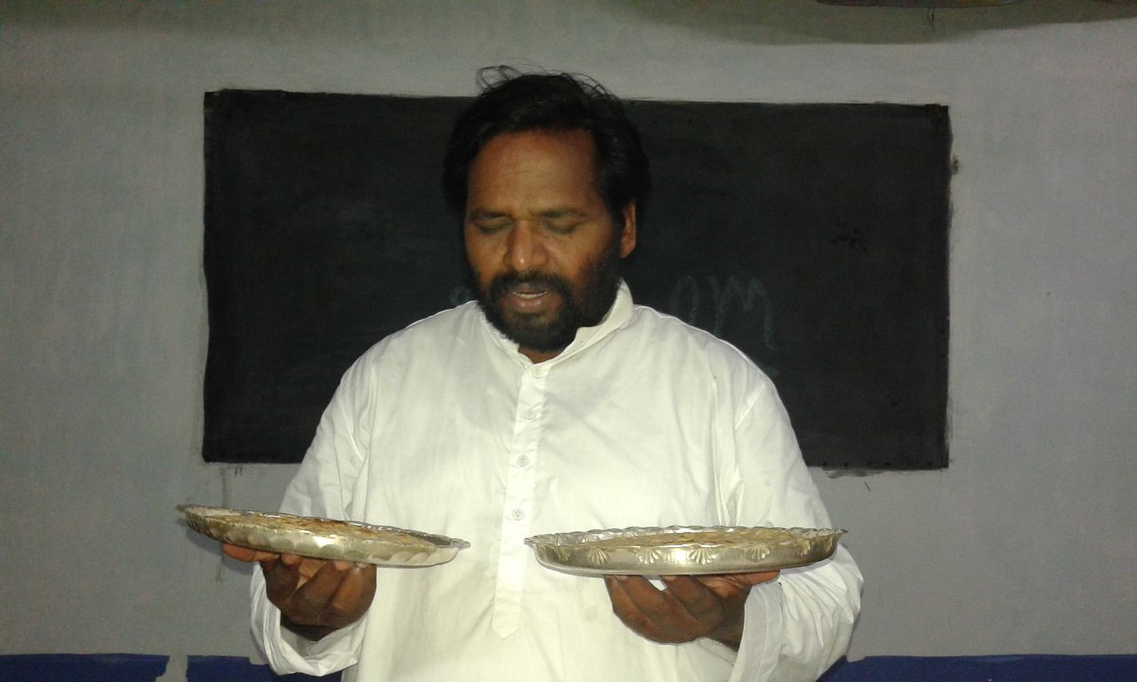 Preparing unleavened bread for the Passover feast